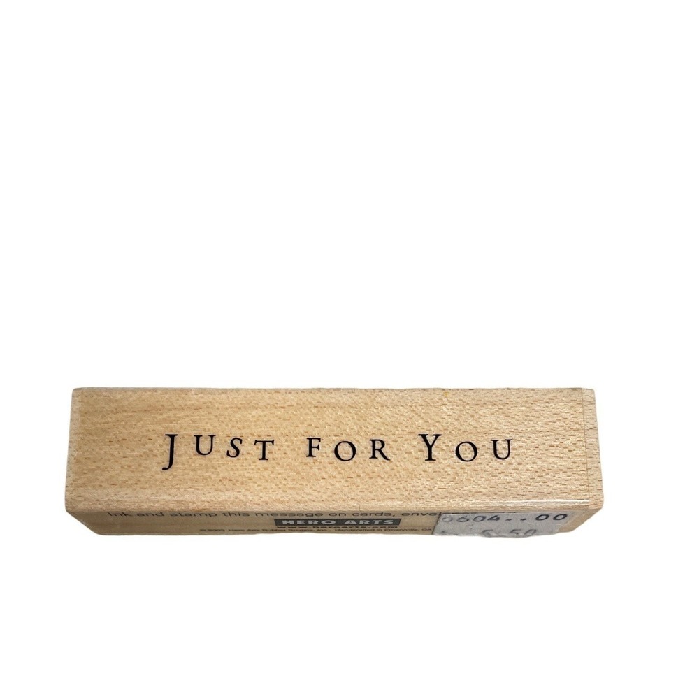 Mounted‎ Rubber Stamp Just For You Holiday Card Stamping